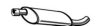 WALKER 03905 Middle Silencer